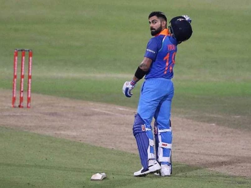 Kohli scored a century of runs alone by running between the wickets